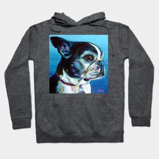 Cute BOSTON TERRIER Painting Hoodie